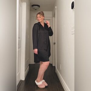 Soma Black Pajama Set Cozy Intimates Sleepwear